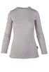 250 Women's Merino Long Sleeve Base Layer Comfort Zone - Light Mel Grey